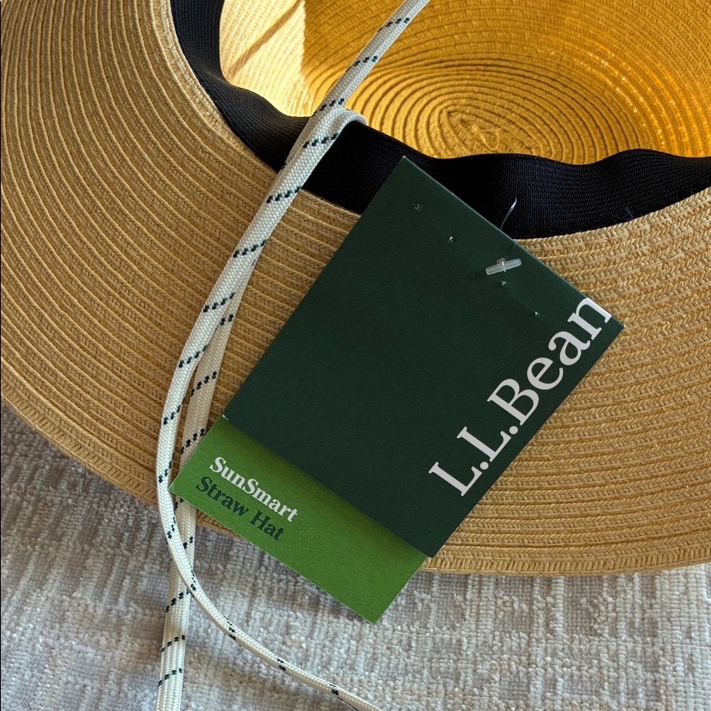 L.L. Bean SunSmart Straw Hat NWT